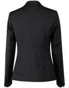 M9201 Ladies’ Wool Blend Stretch One Button Cropped Jacket - WEARhouse