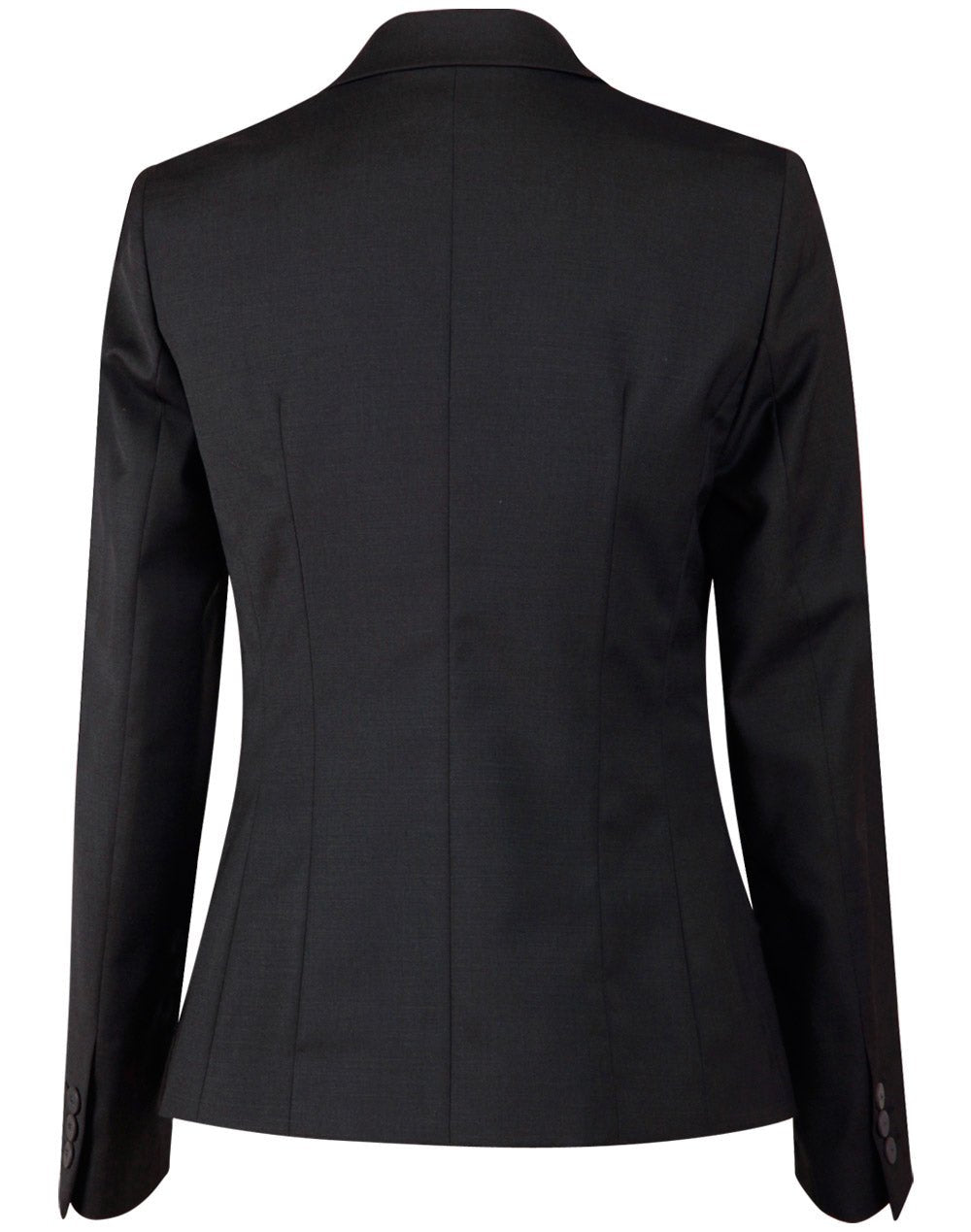 M9201 Ladies’ Wool Blend Stretch One Button Cropped Jacket - WEARhouse