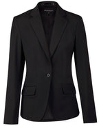 M9201 Ladies’ Wool Blend Stretch One Button Cropped Jacket - WEARhouse