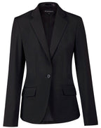 M9201 Ladies’ Wool Blend Stretch One Button Cropped Jacket - WEARhouse
