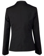 M9201 Ladies’ Wool Blend Stretch One Button Cropped Jacket - WEARhouse
