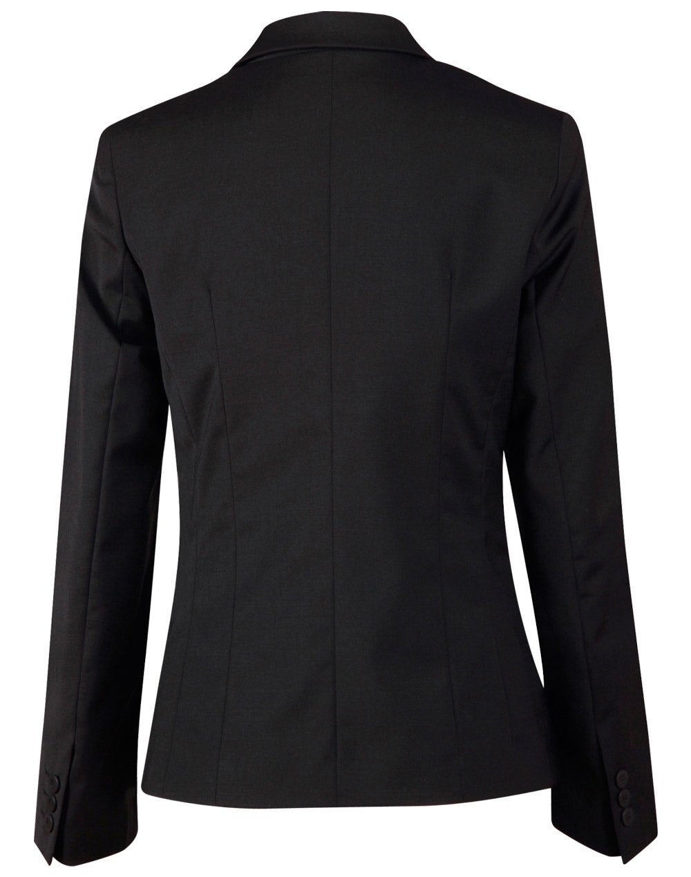 M9201 Ladies’ Wool Blend Stretch One Button Cropped Jacket - WEARhouse