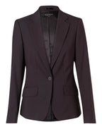 M9205 Women's Poly/Viscose Stretch One Button Cropped Jacket - WEARhouse