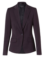 M9205 Women's Poly/Viscose Stretch One Button Cropped Jacket - WEARhouse