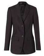 M9206 Women's Poly/Viscose Stretch Two Buttons Mid Length Jacket - WEARhouse