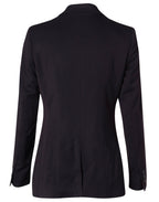 M9206 Women's Poly/Viscose Stretch Two Buttons Mid Length Jacket - WEARhouse