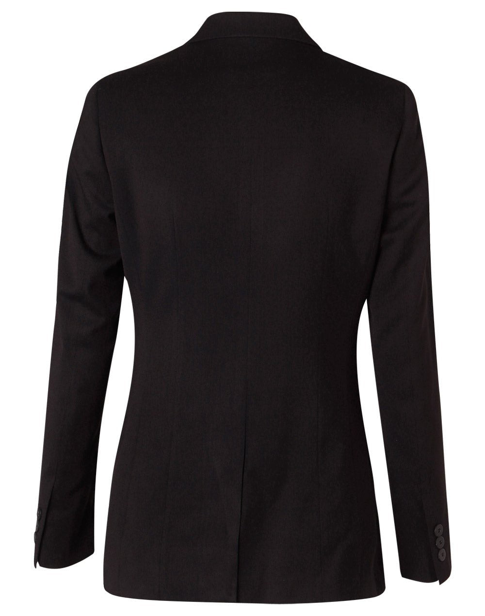 M9208 Women's Poly/Viscose Stretch Stripe One Button Cropped Jacket - WEARhouse