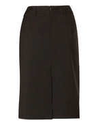 M9470 Women's Wool Blend Stretch Mid Length Lined Pencil Skirt - WEARhouse