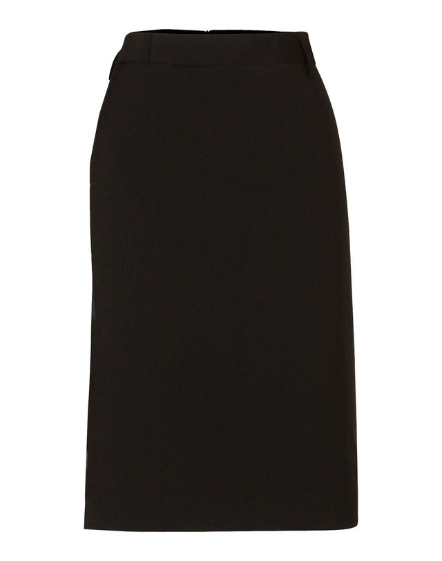 M9470 Women's Wool Blend Stretch Mid Length Lined Pencil Skirt - WEARhouse