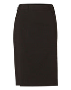 M9470 Women's Wool Blend Stretch Mid Length Lined Pencil Skirt - WEARhouse