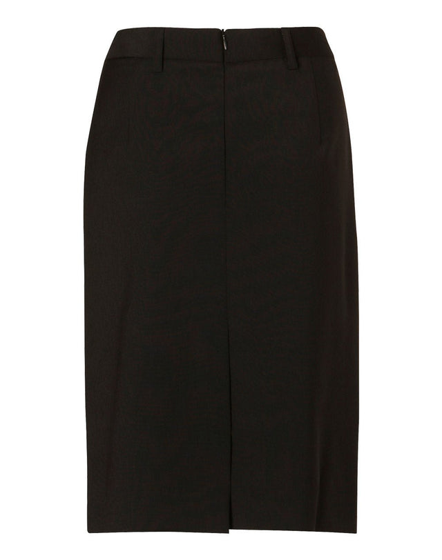 M9470 Women's Wool Blend Stretch Mid Length Lined Pencil Skirt - WEARhouse