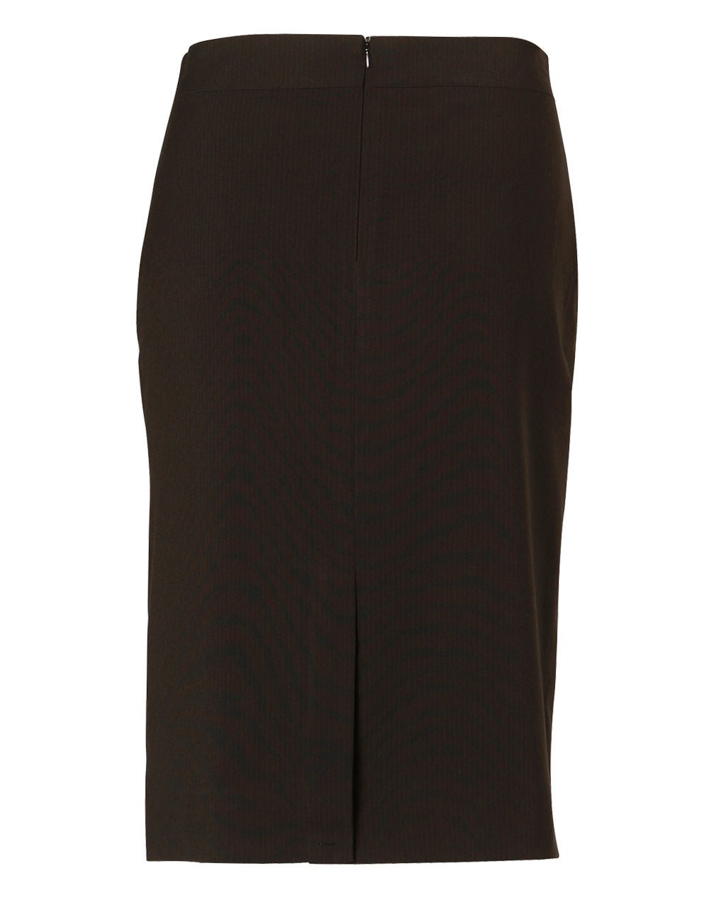 M9472 Women's Poly/Viscose Stretch Stripe Mid Length Lined Pencil Skirt - WEARhouse