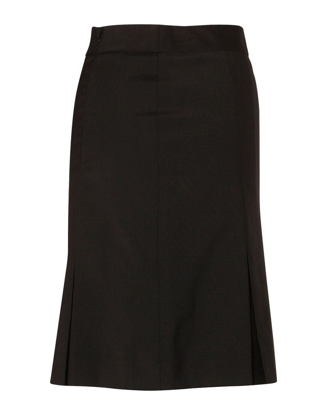 M9473 Women's Wool Blend Stretch Pleated Skirt - WEARhouse