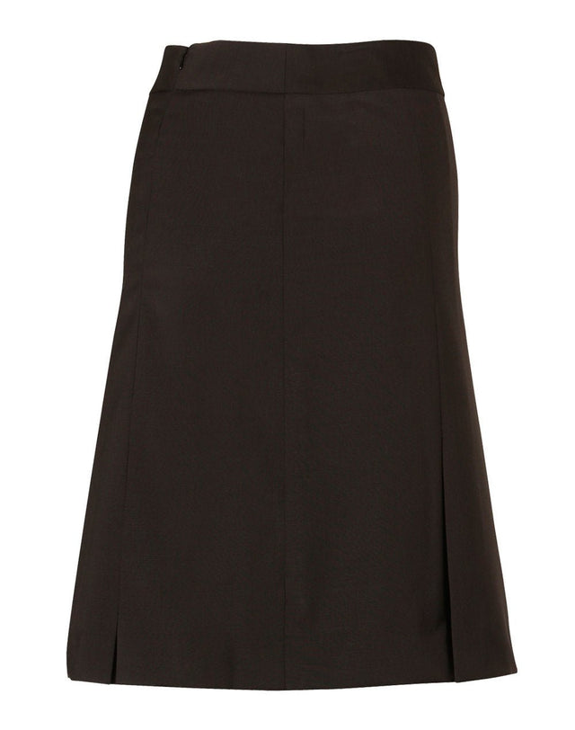 M9473 Women's Wool Blend Stretch Pleated Skirt - WEARhouse