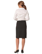 M9473 Women's Wool Blend Stretch Pleated Skirt - WEARhouse