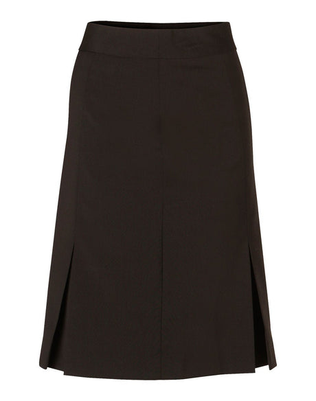M9473 Women's Wool Blend Stretch Pleated Skirt - WEARhouse
