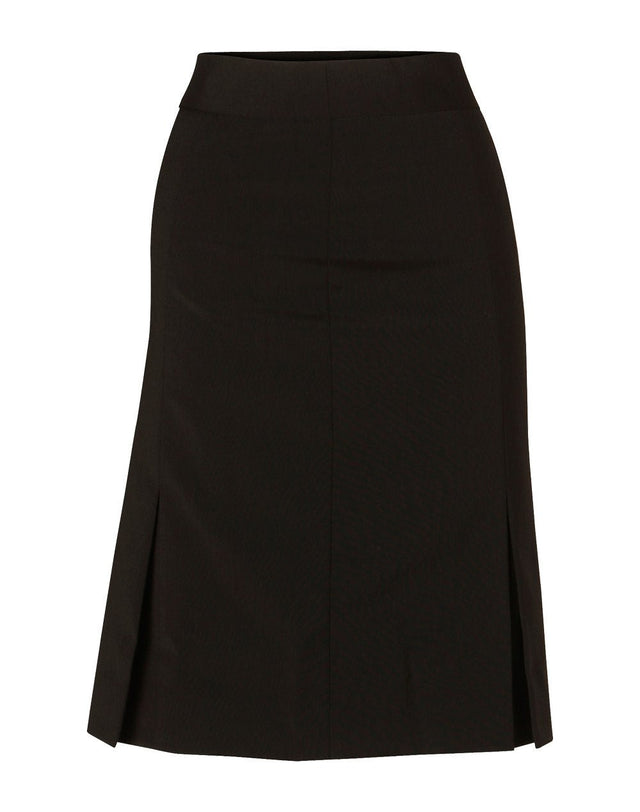 M9473 Women's Wool Blend Stretch Pleated Skirt - WEARhouse