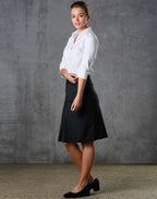 M9473 Women's Wool Blend Stretch Pleated Skirt - WEARhouse