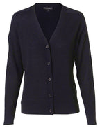 M9602 Women's V-Neck Long Sleeve Cardigan - WEARhouse