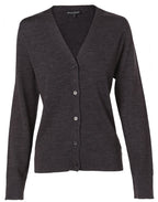 M9602 Women's V-Neck Long Sleeve Cardigan - WEARhouse