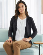 M9602 Women's V-Neck Long Sleeve Cardigan - WEARhouse