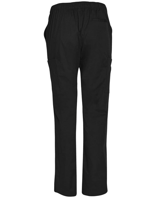 M9710 MENS SEMI-ELASTIC WAIST TIE SOLID COLOUR SCRUB PANTS - WEARhouse