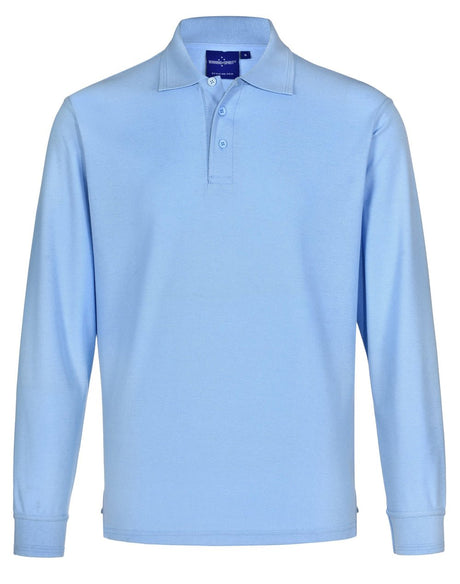 PS12 Unisex Traditional Poly/Cotton Pique Long Sleeve Polo - WEARhouse