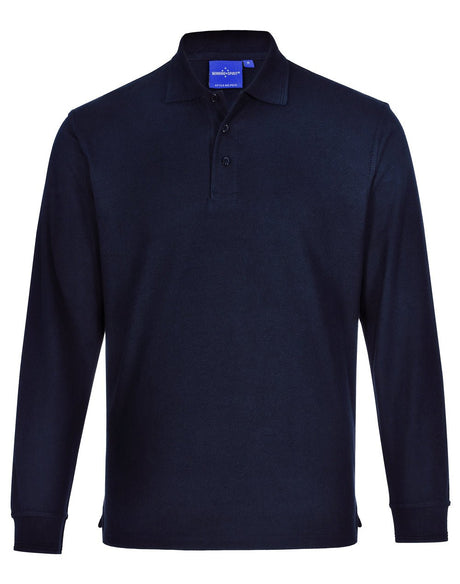 PS12 Unisex Traditional Poly/Cotton Pique Long Sleeve Polo - WEARhouse