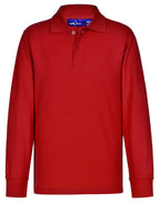 PS12K KIDS TRADITIONAL POLY/COTTON PIQUE KNIT LONG SLEEVE POLO - WEARhouse
