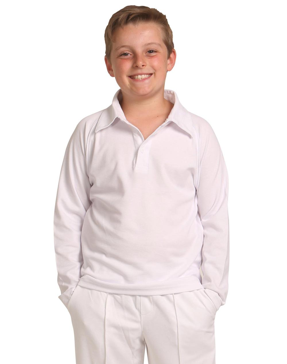 PS29KL CRICKET POLO Long Sleeve Kids - WEARhouse