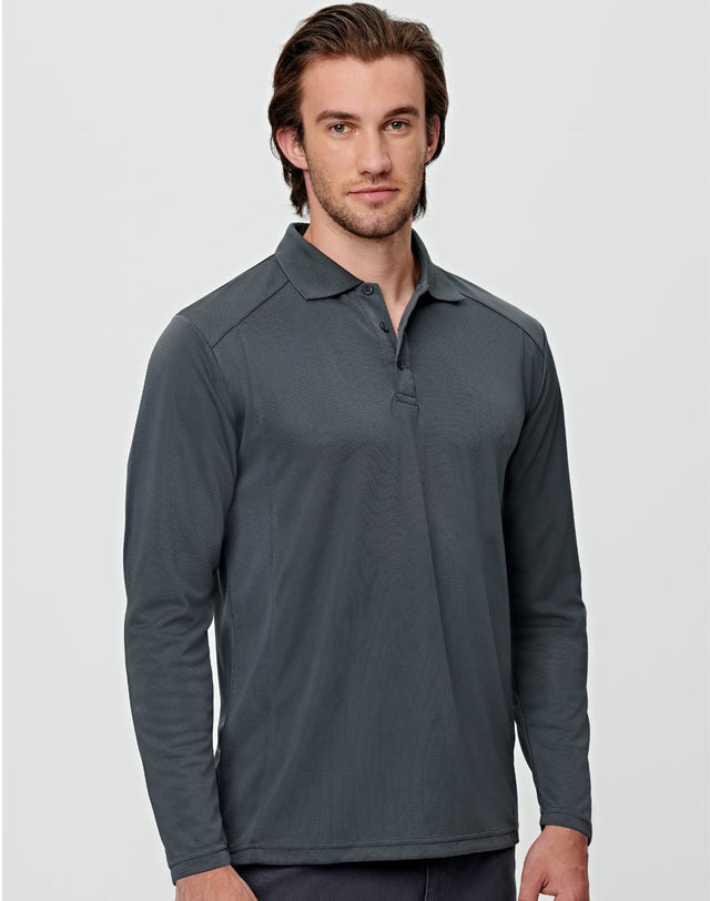 PS89 LUCKY BAMBOO LONG SLEEVE POLO Mens - WEARhouse