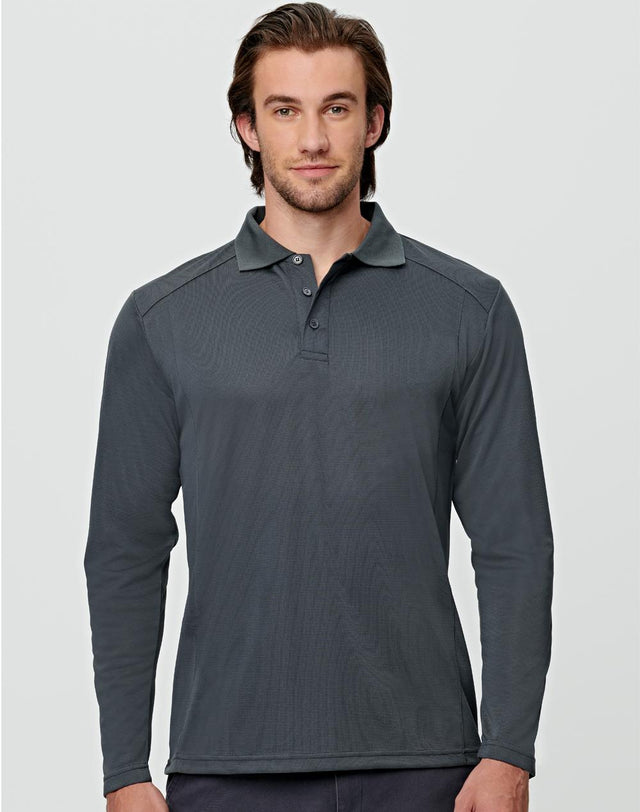 PS89 LUCKY BAMBOO LONG SLEEVE POLO Mens - WEARhouse