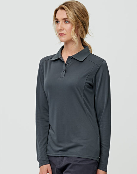 PS90 LUCKY BAMBOO LONG SLEEVE POLO Ladies - WEARhouse