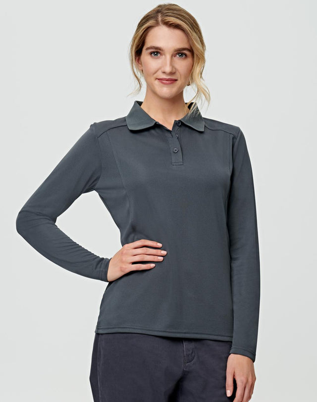 PS90 LUCKY BAMBOO LONG SLEEVE POLO Ladies - WEARhouse