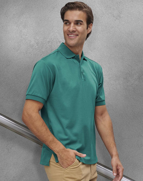 PS91 MENS SUSTAINABLE POLY/COTTON CORPORATE SS POLO - WEARhouse