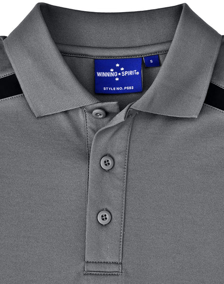 PS93 MENS SUSTAINABLE POLY/COTTON CONTRAST SS POLO - WEARhouse