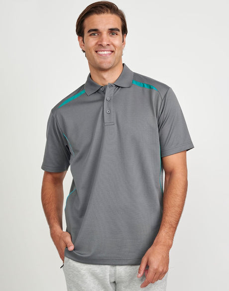 PS93 MENS SUSTAINABLE POLY/COTTON CONTRAST SS POLO - WEARhouse