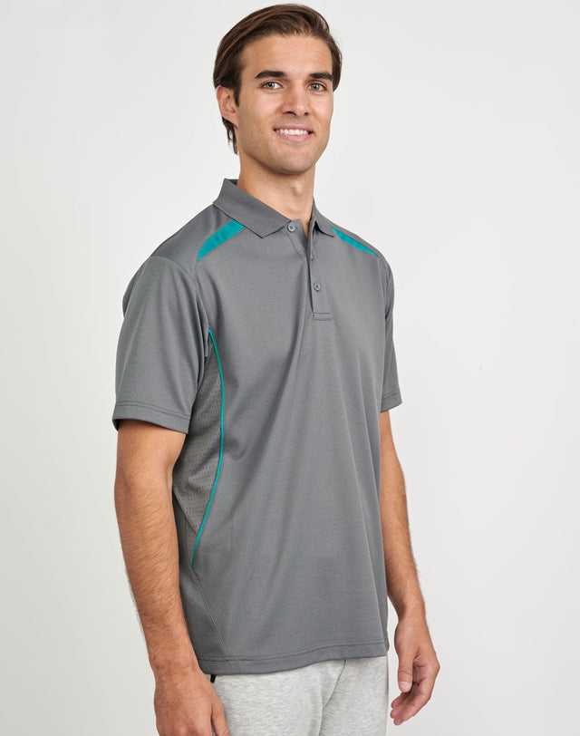 PS93 MENS SUSTAINABLE POLY/COTTON CONTRAST SS POLO - WEARhouse