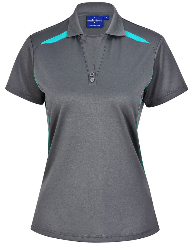 PS94 LADIES SUSTAINABLE POLY/COTTON CONTRAST SS POLO - WEARhouse