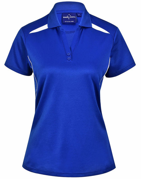 PS94 LADIES SUSTAINABLE POLY/COTTON CONTRAST SS POLO - WEARhouse