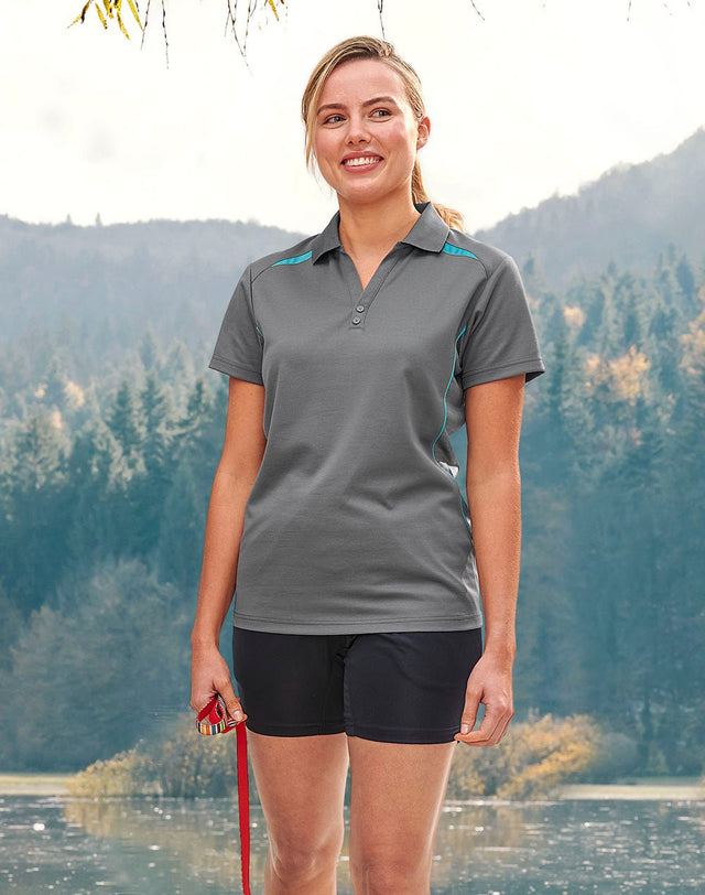 PS94 LADIES SUSTAINABLE POLY/COTTON CONTRAST SS POLO - WEARhouse