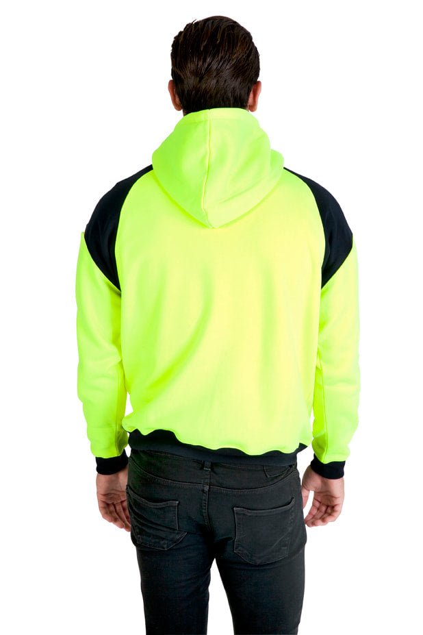 RAMO Men Shoulder Contrast Panel Hoodie F303HPW - WEARhouse