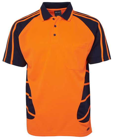 JB's Wear Hi Vis S/S Spider Polo 6HSP