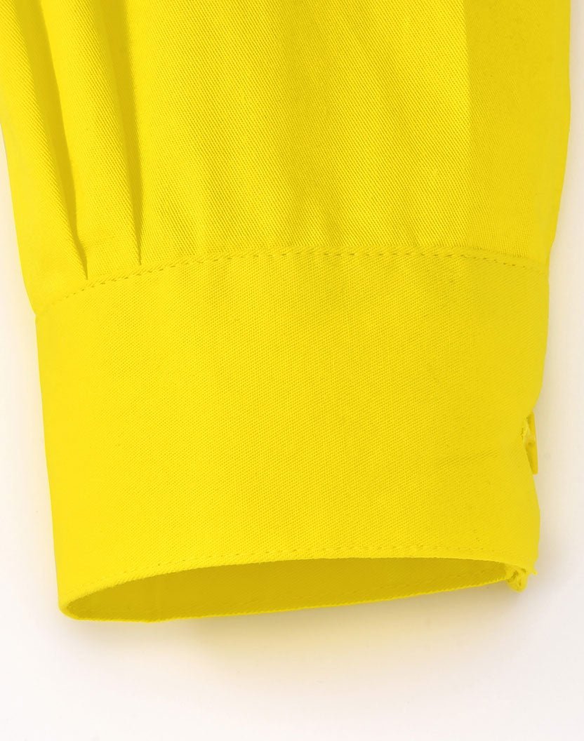 SW87 UNISEX HI-VIS COOL BREEZE CLOSED FRONT LS SHIRT WITH PERFORATED TAPE - WEARhouse