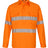 SW87 UNISEX HI-VIS COOL BREEZE CLOSED FRONT LS SHIRT WITH PERFORATED TAPE - WEARhouse
