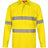 SW87 UNISEX HI-VIS COOL BREEZE CLOSED FRONT LS SHIRT WITH PERFORATED TAPE - WEARhouse