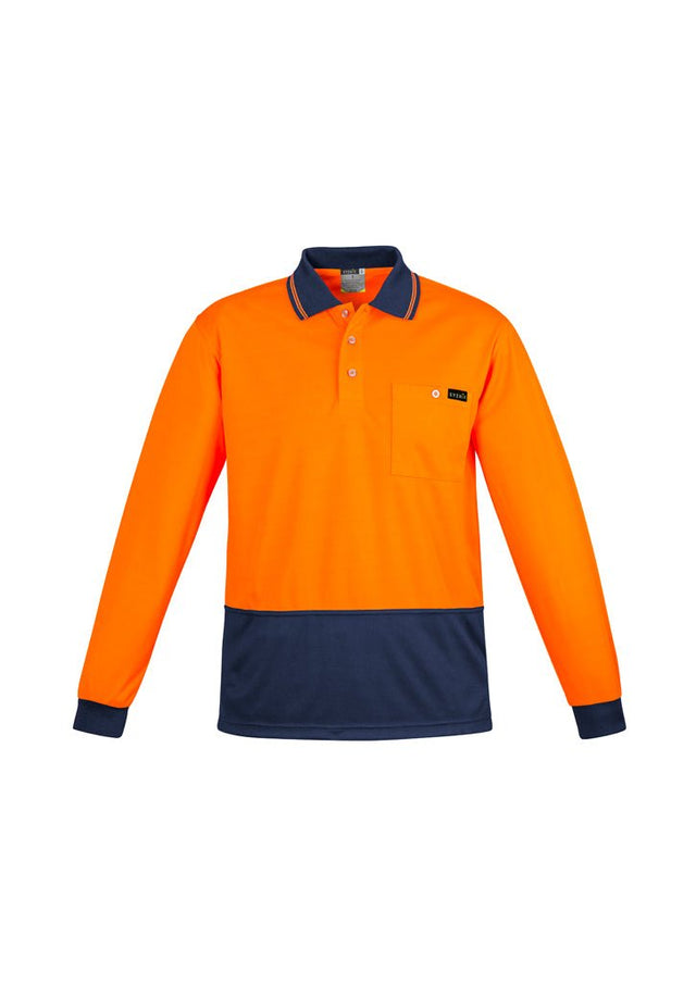 Syzmik Mens Comfort Back L/S Polo ZH410 - WEARhouse