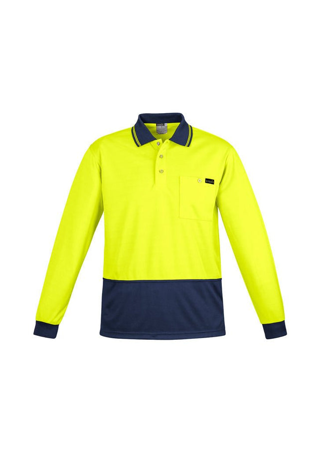 Syzmik Mens Comfort Back L/S Polo ZH410 - WEARhouse