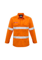 Syzmik Mens FR Closed Front Hooped Taped Shirt ZW134 - WEARhouse