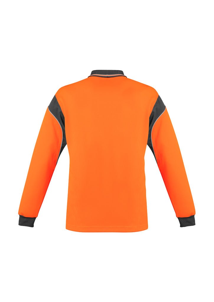 Syzmik Mens Hi Vis Aztec Polo - Long Sleeve ZH249 - WEARhouse